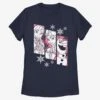 Disney Frozen Snow Trio Womens T-Shirt -Graphic T-Shirt Shop 13720103 hi