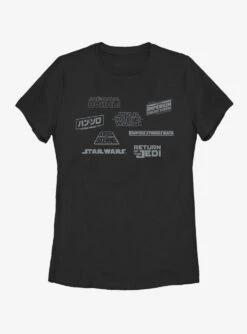 Star Wars Star Logos Womens T-Shirt