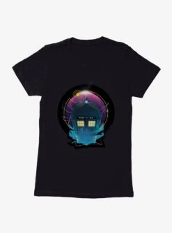 Doctor Who TARDIS Climb Aboard Womens T-Shirt