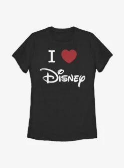 Disney Classic I Heart Disney Womens T-Shirt
