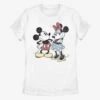 Disney Mickey Mouse Minnie Retro Womens T-Shirt -Graphic T-Shirt Shop 14463155 hi