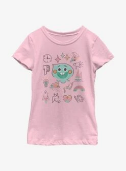 Disney Pixar Soul Personality Grid Youth Girls T-Shirt