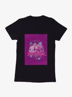 Jim Henson Fraggle Pink Background Womens T-Shirt