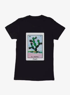 Loteria El Nopal Tarjeta Logo Womens T-Shirt