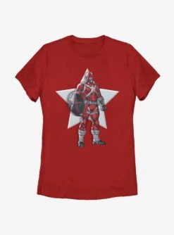Marvel Black Widow Serious Red Guardian Womens T-Shirt