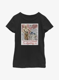 Star Wars Droid Looking Youth Girls T-Shirt