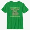 Star Wars The Mandalorian The Child Strong Luck Youth T-Shirt -Graphic T-Shirt Shop 15650480 hi