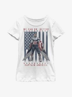 Marvel The Falcon And The Winter Soldier Flight Of The Falcon Youth Girls T-Shirt