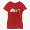 Disney Minnie Mouse Minnie Bow Chest Youth Girls T-Shirt -Graphic T-Shirt Shop 16781322 hi
