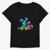 Blue's Clues Magenta And Blue Wagon Ride Womens T-Shirt Plus Size -Graphic T-Shirt Shop 17053086 hi