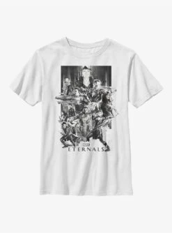 Marvel Eternals Paint Splatter Poster Youth T-Shirt