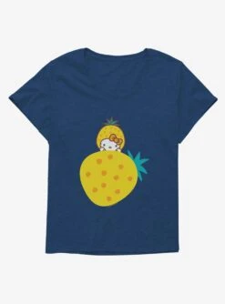 Hello Kitty Five A Day Rising Pineapple Womens T-Shirt Plus Size