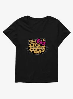 Hello Kitty Jungle Paradise Animal Logo Womens T-Shirt Plus Size