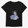 Kuromi Adventure Baku Flying Womens T-Shirt Plus Size -Graphic T-Shirt Shop 18071026 hi