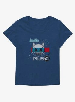 Emoji Indie Music Womens T-Shirt Plus Size