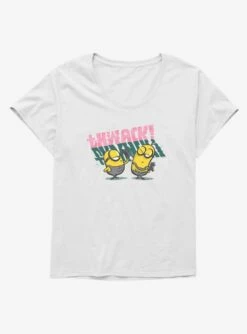 Minions Stuart Thwacks Kevin Womens T-Shirt Plus Size