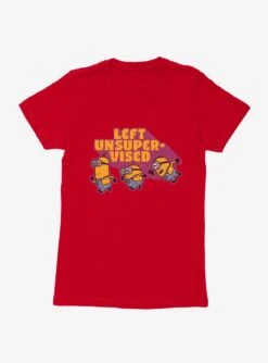 Minions Left Unsupervised Womens T-Shirt