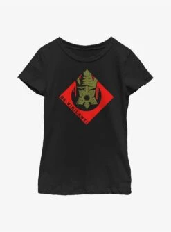 Stranger Things Be Vigilant Demogorgon Badge Youth Girls T-Shirt