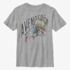 Marvel Avengers Pastel Group Youth T-Shirt -Graphic T-Shirt Shop 19096697 hi