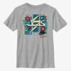 Marvel Ms. Marvel Flowers And Bolt Youth T-Shirt -Graphic T-Shirt Shop 19510331 hi