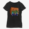 Minecraft Mine Beware Sun Youth Girls T-Shirt -Graphic T-Shirt Shop 19546027 hi