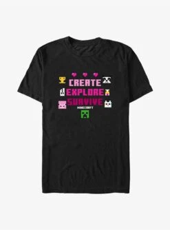Minecraft Create Explore Survive T-Shirt