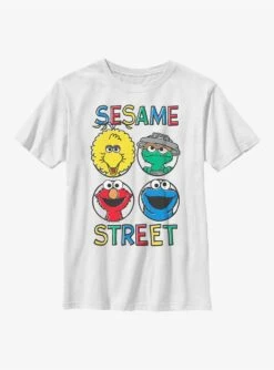 Sesame Street Circle Grid Youth T-Shirt