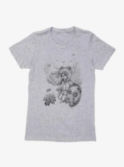 BL Creators: MUMBOT WORLD Mossy Falling Leaves Womens T-Shirt