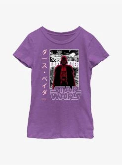 Star Wars Darth Vader In Japanese Youth Girls T-Shirt