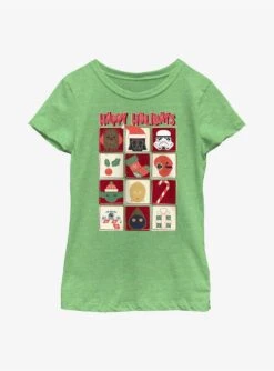 Star Wars Holiday Icons Youth Girls T-Shirt