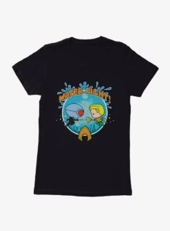 DC Comics Aquaman Chibi Ocean Master Fight Womens T-Shirt