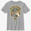 Star Wars The Mandalorian I'm With Mando Youth T-Shirt -Graphic T-Shirt Shop 20567288 hi