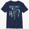 Star Wars The Mandalorian Din Djarin & Bo-Katan Mythosaur Youth T-Shirt BoxLunch Web Exclusive -Graphic T-Shirt Shop 20670678 hi