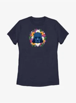 Star Wars Vader Floral Helmet Womens T-Shirt